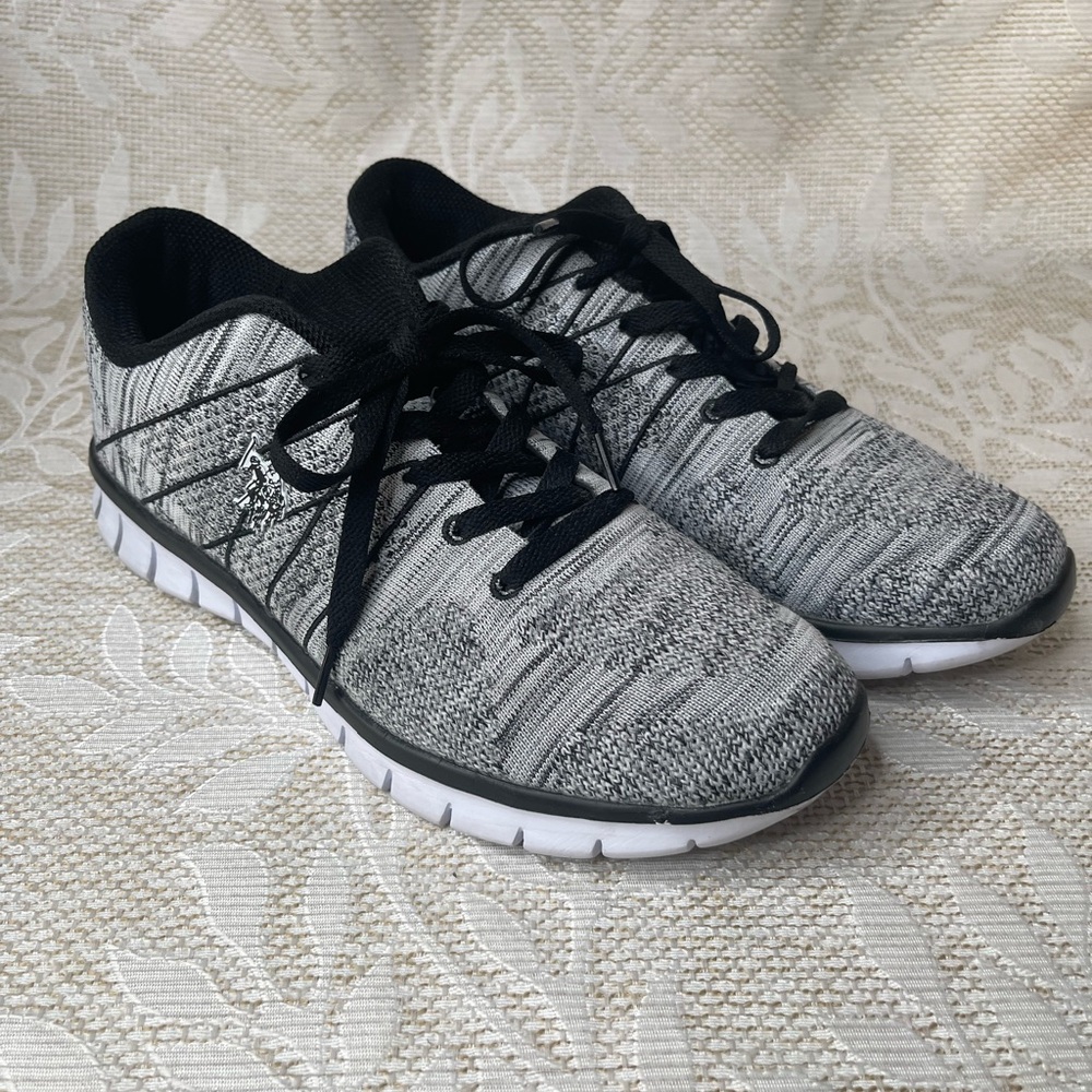 U.S. Polo Association Women’s 10 Black and Gray Athletic Shoes